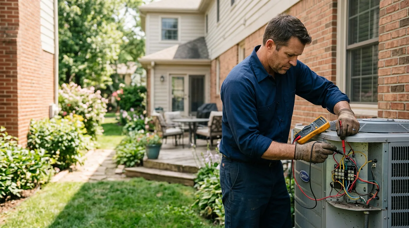 HVAC technician working near Bellerose, NY